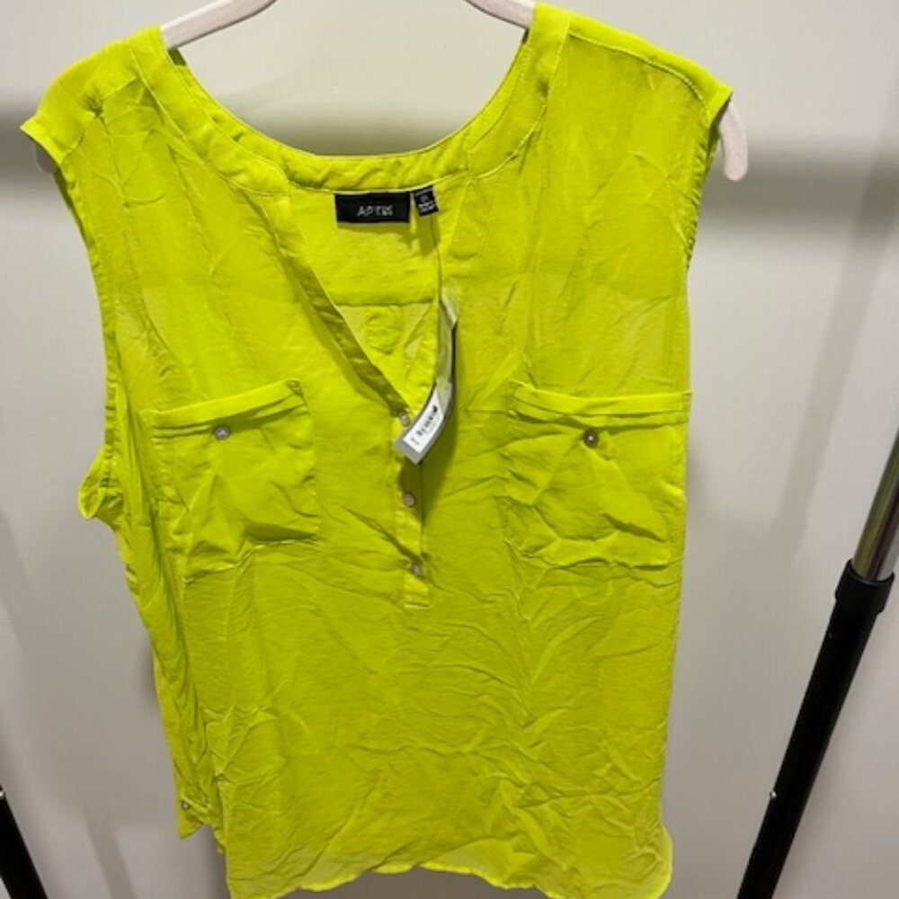 Lime Breeze Layered Top